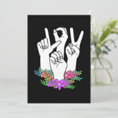 先生ASLハンドサイン 招待状 (スタンド正面)