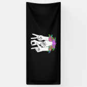 先生ASLハンドサイン 横断幕 (縦)