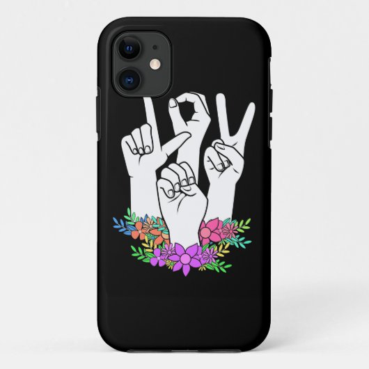 先生ASLハンドサイン Case-Mate iPhoneケース (裏面)