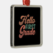 先生Hello First Grade メタルオーナメント (右)