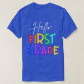 先生Hello First Grade Tシャツ (デザイン正面)