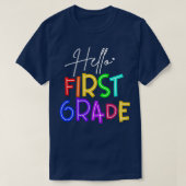 先生Hello First Grade Tシャツ (デザイン正面)