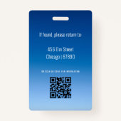 先生IDカードバッジ バッジ (裏面)