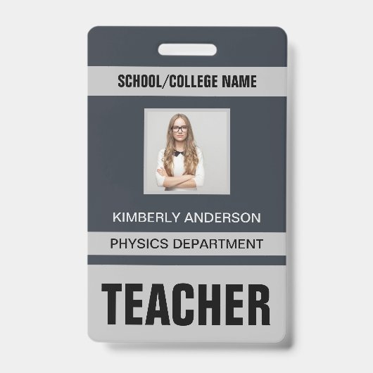 先生IDカードバッジ バッジ (正面)