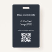 先生IDカードバッジ バッジ (裏面)