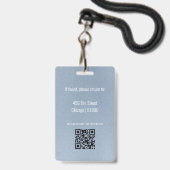 先生IDカードバッジ バッジ (裏面（ネックストラップ付）)