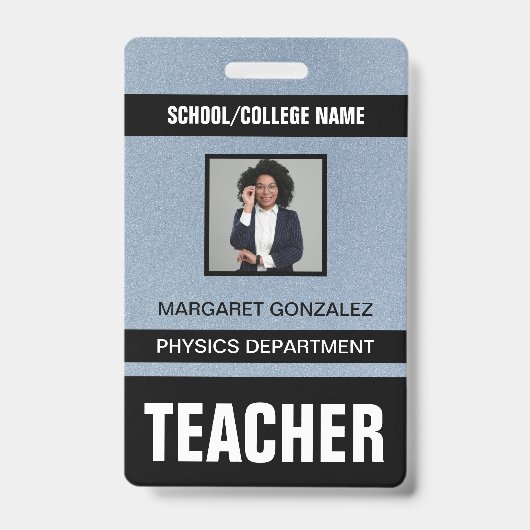 先生IDカードバッジ バッジ (正面)