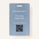 先生IDカードバッジ バッジ (裏面)