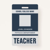 先生IDカードバッジ バッジ (正面)