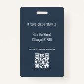 先生IDカードバッジ バッジ (裏面)