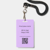 先生IDカードバッジ バッジ (裏面（ネックストラップ付）)