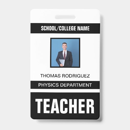 先生IDカードバッジ バッジ (正面)