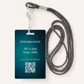 先生IDカードバッジ バッジ (裏面ランヤード)