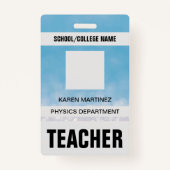 先生IDカードバッジ バッジ (正面)