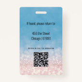 先生IDカードバッジ バッジ (裏面)