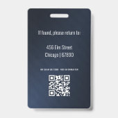 先生IDカードバッジ バッジ (裏面)