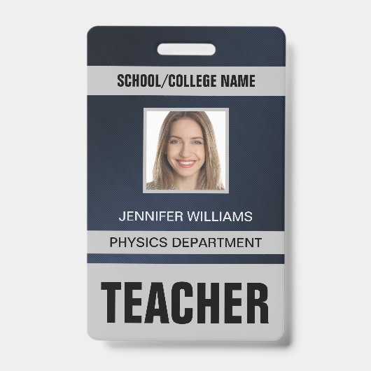 先生IDカードバッジ バッジ (正面)