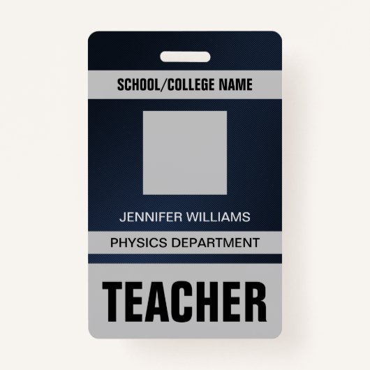 先生IDカードバッジ バッジ (正面)