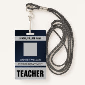 先生IDカードバッジ バッジ (正面ランヤード)
