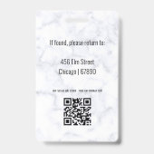 先生IDカードバッジ バッジ (裏面)