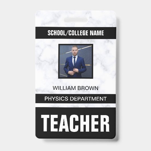 先生IDカードバッジ バッジ (正面)