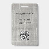 先生IDカードバッジ バッジ (裏面)