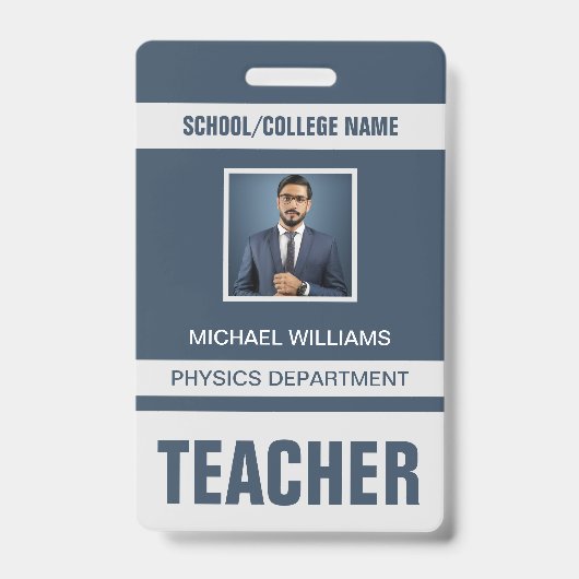 先生IDカードバッジ バッジ (正面)