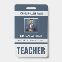 先生IDカードバッジ