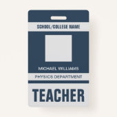 先生IDカードバッジ バッジ (正面)