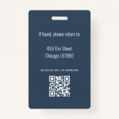 先生IDカードバッジ バッジ (裏面)