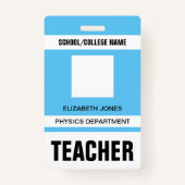 先生IDカードバッジ バッジ (正面)