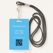 先生IDカードバッジ バッジ (裏面ランヤード)