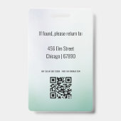 先生IDカードバッジ バッジ (裏面)