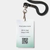 先生IDカードバッジ バッジ (裏面（ネックストラップ付）)