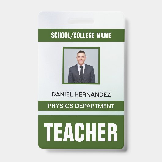 先生IDカードバッジ バッジ (正面)