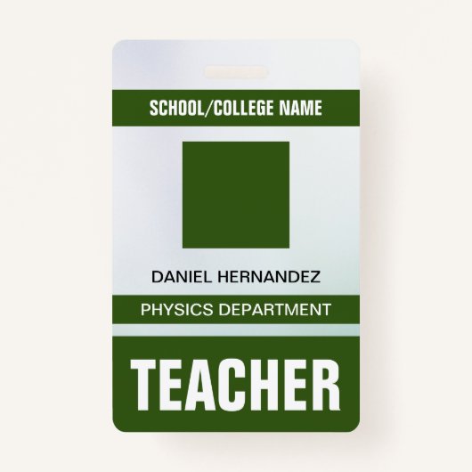 先生IDカードバッジ バッジ (正面)