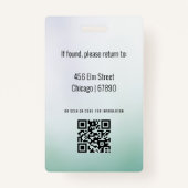 先生IDカードバッジ バッジ (裏面)