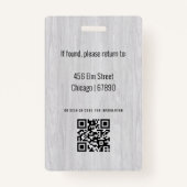 先生IDカードバッジ バッジ (裏面)