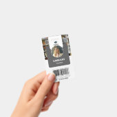 先生IDカード |グレーコラージースクールIDカード バッジ (手持ち)