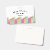 先生IDバッジ バッジ (正面＆裏面)