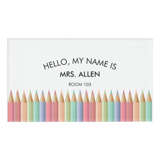 先生IDバッジ 名札 (正面)