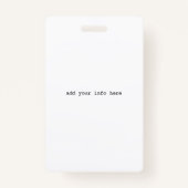 先生ID学校先生IDバッジ バッジ (裏面)