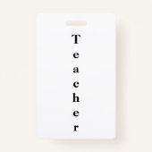 先生ID バッジ (裏面)