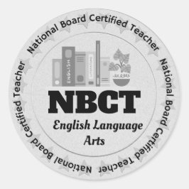 先生NBCT英語芸術認定 ラウンドシール