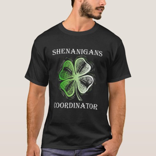 先生St patricks dayシェナニガンズコーディネーター Tシャツ (正面)