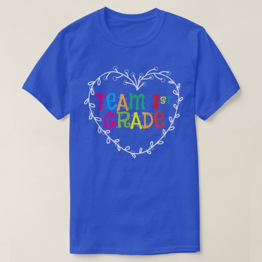 先生Tシャツ用チーム1年生新学期 Tシャツ (デザイン正面)