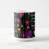 先生Touch私たちのハート引用文インスピリシティ コーヒーマグカップ (中央)