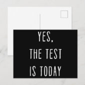 先生Yesテストは今日おもしろいの教え ポストカード (正面/裏面)