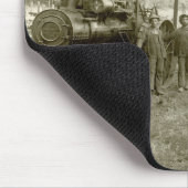 先発の脱穀機Co.の牽引車 マウスパッド (コーナー)