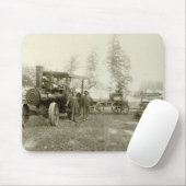 先発の脱穀機Co.の牽引車 マウスパッド (マウス)